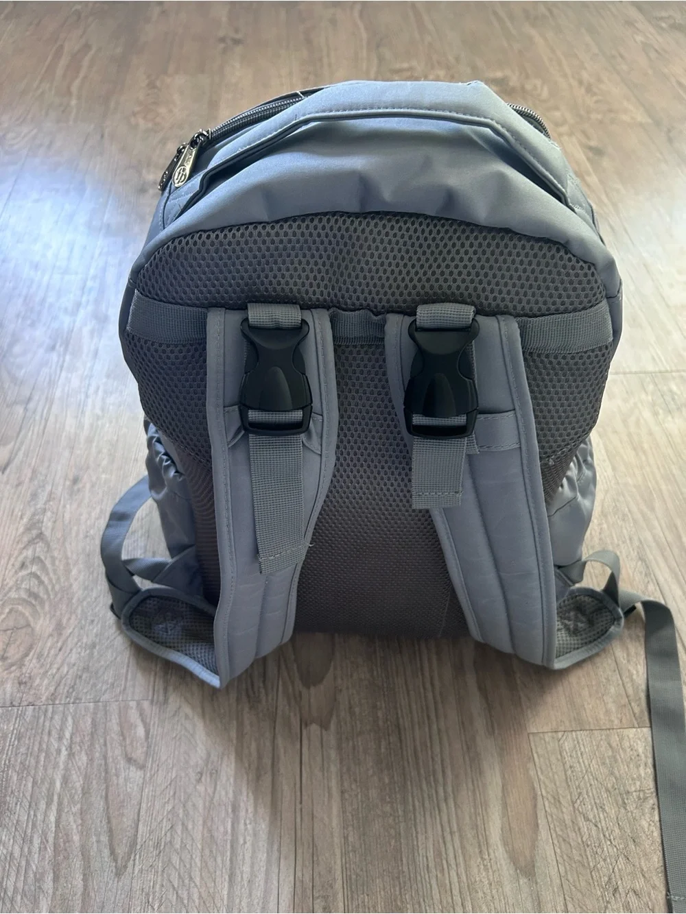 Fisher-Price Quilted Gray Baby Diaper Backpack - Picture 6 of 8
